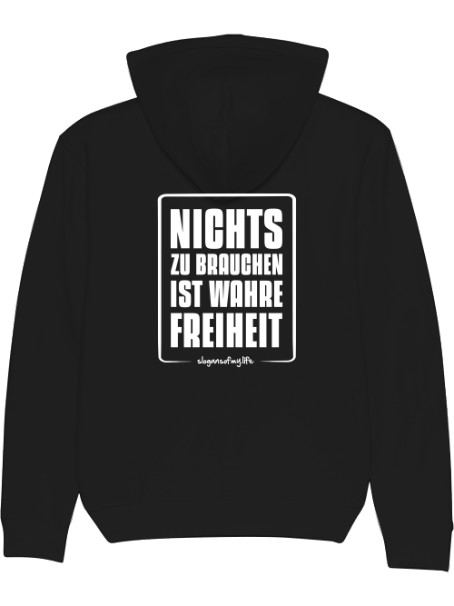 Hoodie "Wahre Freiheit..."