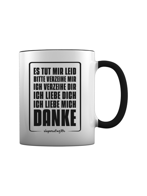 Tasse "Verzeihe mir..."